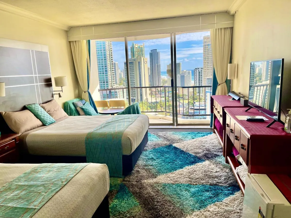 High Floor Ocean View At Surfers Paradise - Hotel Studio Голд-Кост Апартаменты